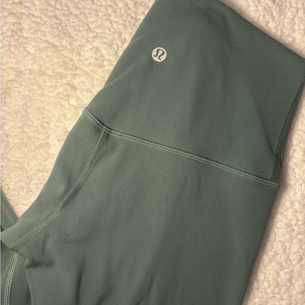 NWOT Lululemon Green Align Leggings 28”